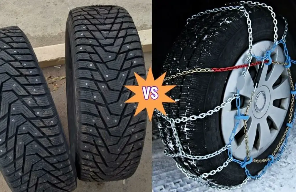 are studded tires better than chains