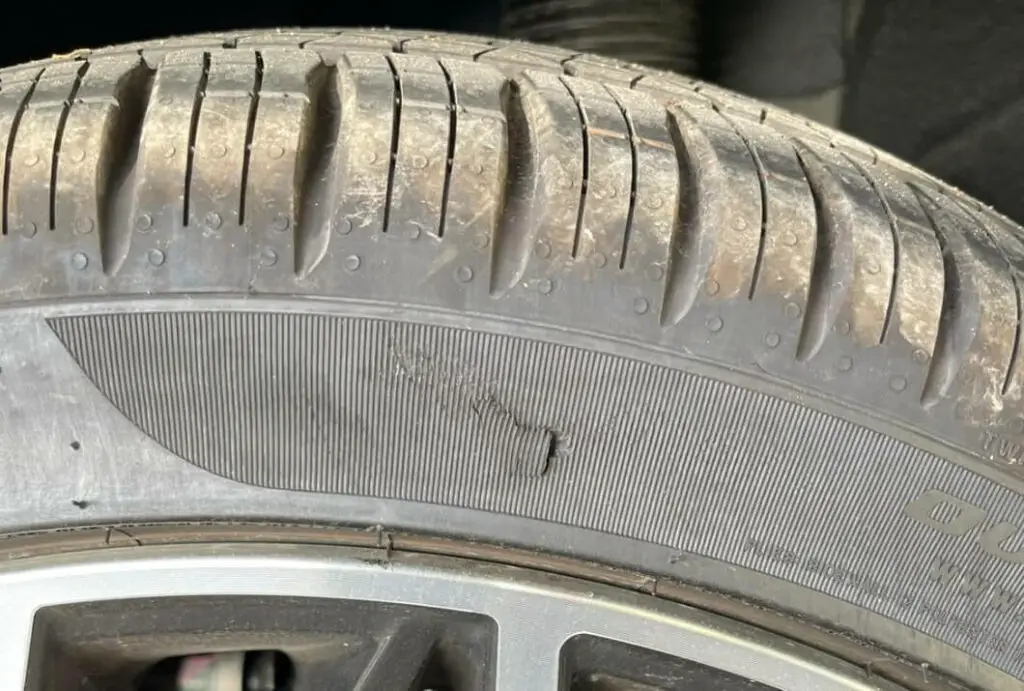 how close to sidewall can a tire be patched