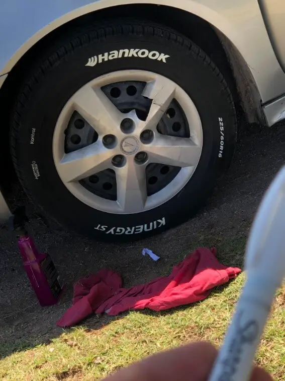 tires with raised white letters