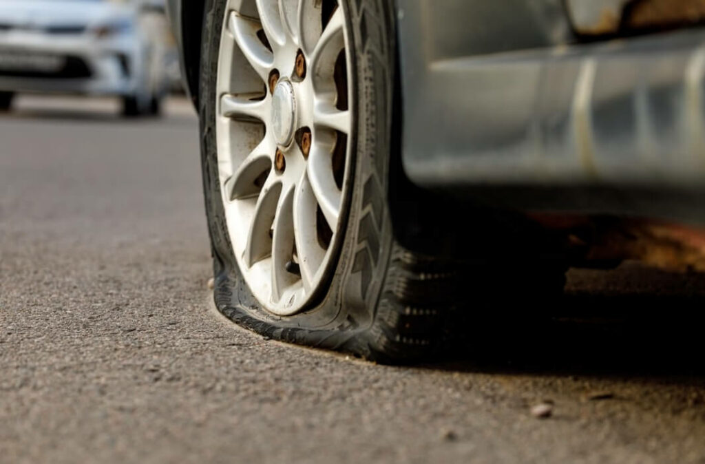 what should you do if your tire suddenly blows out