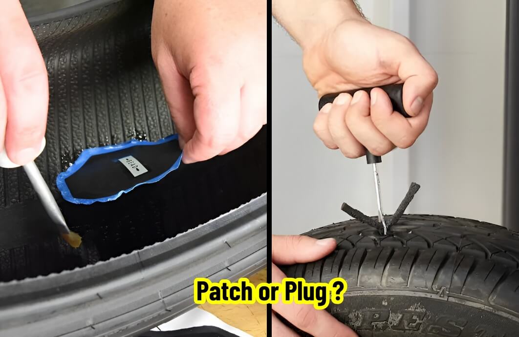 is it better to patch or plug a tire
