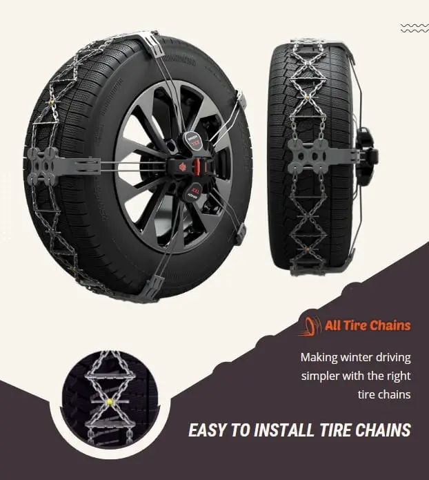 easy to install snow chains