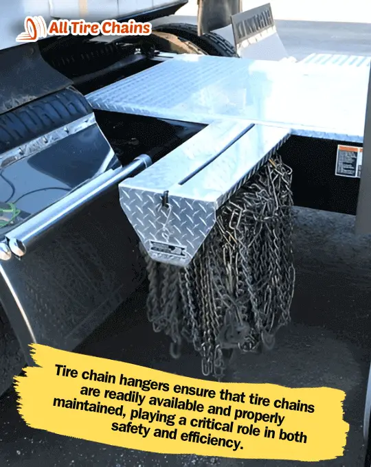 semi truck tire chain hangers