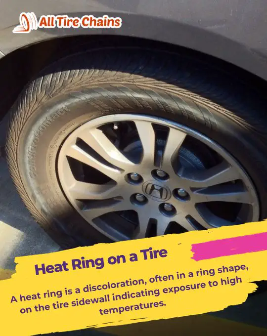heat ring on a tire sidewall