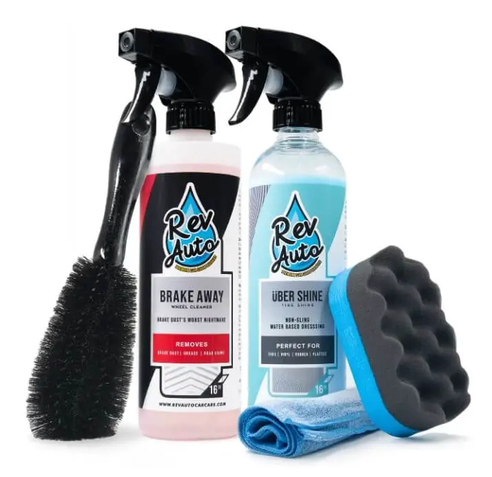 rev auto complete wheel cleaning kit