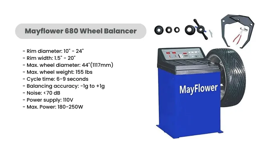 mayflower 680 wheel balancer